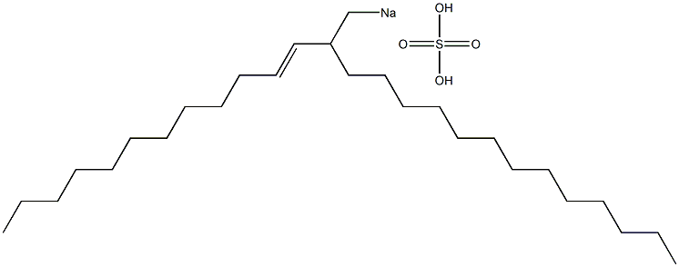 Sulfuric acid 2-(1-dodecenyl)pentadecyl=sodium ester salt Struktur