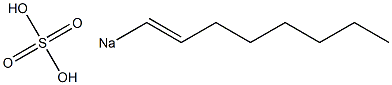 Sulfuric acid 1-octenyl=sodium salt Struktur