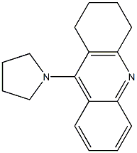 1,2,3,4-Tetrahydro-9-(1-pyrrolidinyl)acridine Struktur