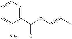 Anthanilic acid 1-propenyl ester Struktur