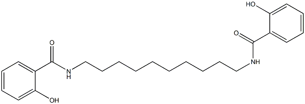 N,N'-(Decane-1,10-diyl)bis(2-hydroxybenzamide) Struktur