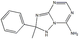 1,2-Dihydro-7-amino-2-phenyl-2-methyl[1,2,4]triazolo[1,5-a][1,3,5]triazine Struktur