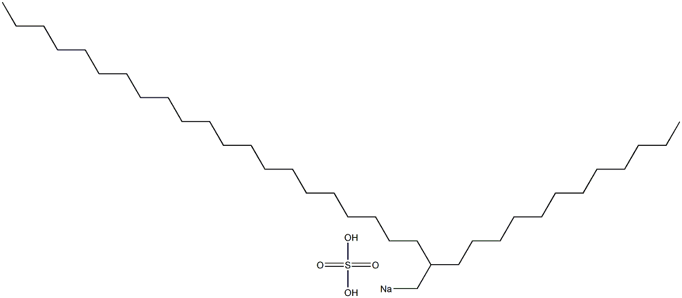 Sulfuric acid 2-dodecyltricosyl=sodium salt Struktur