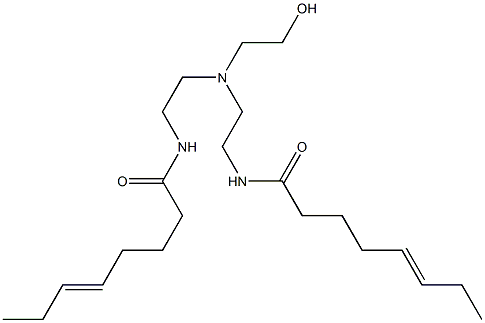 N,N'-[2-Hydroxyethyliminobis(2,1-ethanediyl)]bis(5-octenamide) Struktur