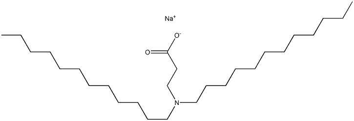 3-(Didodecylamino)propanoic acid sodium salt Struktur