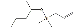 Allyl(hexan-2-yloxy)dimethylsilane Struktur