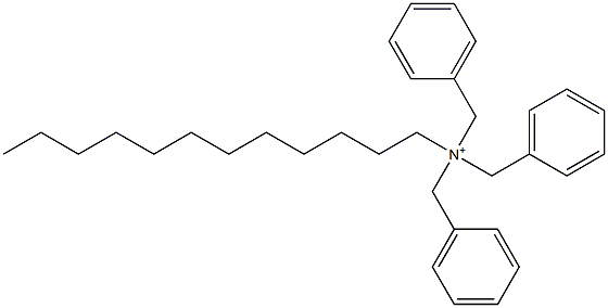 Dodecyltribenzylaminium Struktur