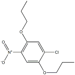 1-Chloro-4-nitro-2,5-dipropoxybenzene Struktur