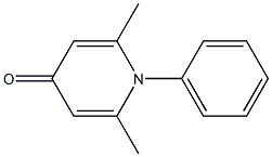 2,6-Dimethyl-1-phenyl-4(1H)-pyridone Struktur