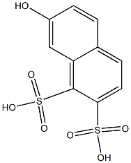 7-Hydroxy-1,2-naphthalenedisulfonic acid Struktur