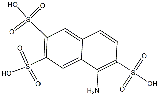 5-Amino-2,3,6-naphthalenetrisulfonic acid Struktur