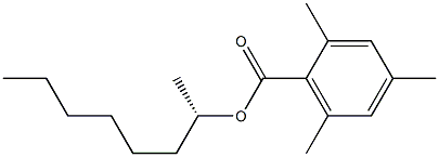 (+)-2,4,6-Trimethylbenzoic acid (S)-1-methylheptyl ester Struktur