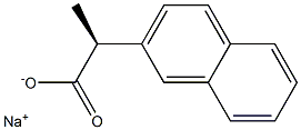 [S,(-)]-2-(2-Naphtyl)propionic acid sodium salt Struktur