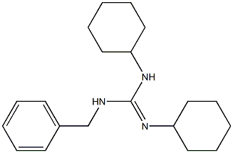 1-Benzyl-2,3-dicyclohexylguanidine Struktur