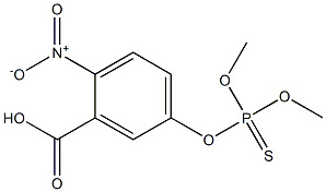 Thiophosphoric acid O,O-dimethyl O-(3-carboxy-4-nitrophenyl) ester Struktur