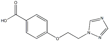 4-[2-(2H-1,2,4-Triazol-2-yl)ethoxy]benzoic acid Struktur