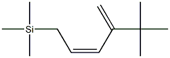 [(2Z)-4-tert-Butyl-2,4-pentadienyl]trimethylsilane Struktur