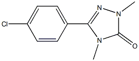 2,4-Dimethyl-5-(4-chlorophenyl)-2H-1,2,4-triazol-3(4H)-one Struktur