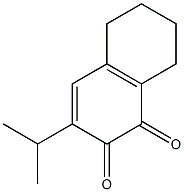 5,6,7,8-Tetrahydro-3-isopropyl-1,2-naphthoquinone Struktur