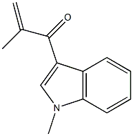 1-Methyl-3-(2-methylacryloyl)-1H-indole Struktur