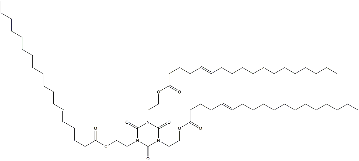 1,3,5-Tris[2-(5-octadecenoyloxy)ethyl]hexahydro-1,3,5-triazine-2,4,6-trione Struktur