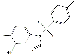 1-(4-Methylphenylsulfonyl)-5-methyl-1H-benzotriazol-4-amine Struktur