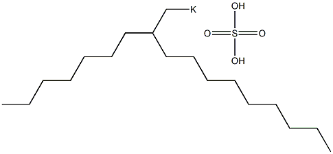 Sulfuric acid 2-heptylundecyl=potassium salt Struktur