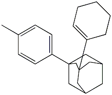 1-(4-Methylphenyl)-3-(1-cyclohexenyl)adamantane Struktur