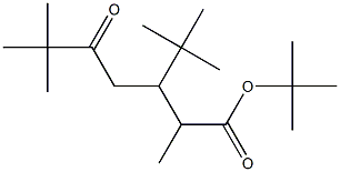 3-tert-Butyl-2,6,6-trimethyl-5-oxoheptanoic acid tert-butyl ester Struktur