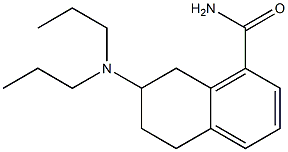 7-(Dipropylamino)-5,6,7,8-tetrahydronaphthalene-1-carboxamide Struktur