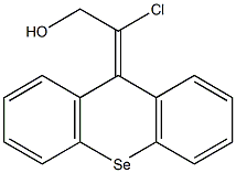 9-(1-Chloro-2-hydroxyethylidene)-9H-selenoxanthene Struktur