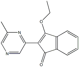 2-(6-Methylpyrazin-2-yl)-3-ethoxy-1H-inden-1-one Struktur