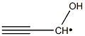 1-Hydroxy-2-propyn-1-ylradical Struktur