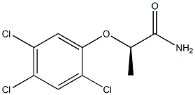 [R,(-)]-2-(2,4,5-Trichlorophenoxy)propionamide Struktur