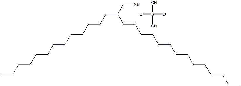 Sulfuric acid 2-tridecyl-3-hexadecenyl=sodium ester salt Struktur