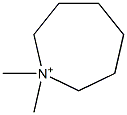 Hexahydro-1,1-dimethyl-1H-azepin-1-ium Struktur