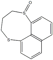 3,4-Dihydro-2H-naphtho[1,8-bc][1,5]dithiocin 1-oxide Struktur