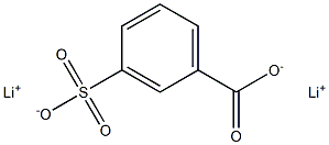 3-Sulfobenzenecarboxylic acid dilithium salt Struktur