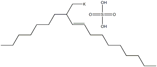 Sulfuric acid 2-heptyl-3-dodecenyl=potassium ester salt Struktur