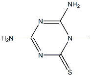 1-Methyl-4,6-diamino-1,3,5-triazine-2(1H)-thione Struktur