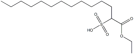 1-Ethoxycarbonyl-1-tridecanesulfonic acid Struktur