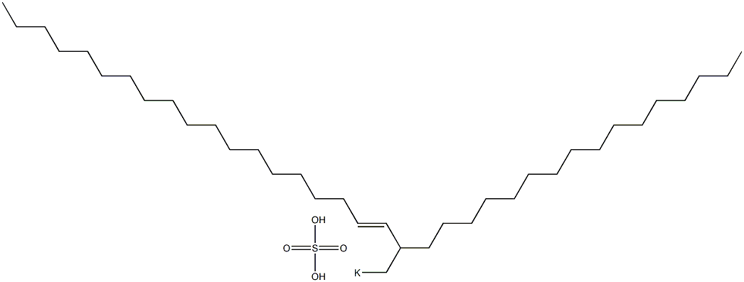 Sulfuric acid 2-hexadecyl-3-henicosenyl=potassium ester salt Struktur