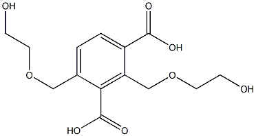 2,4-Bis[(2-hydroxyethoxy)methyl]isophthalic acid Struktur