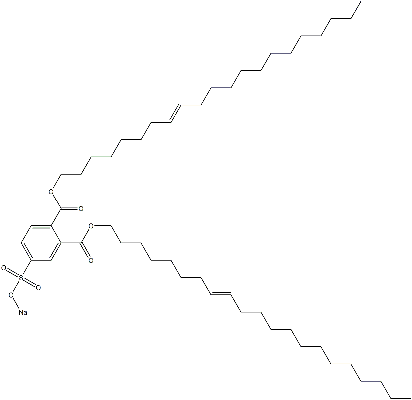 4-(Sodiosulfo)phthalic acid di(8-henicosenyl) ester Struktur