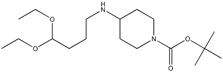 4-(4,4-Diethoxybutylamino)piperidine-1-carboxylic acid tert-butyl ester Struktur