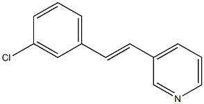 3-(3-Chlorostyryl)pyridine Struktur