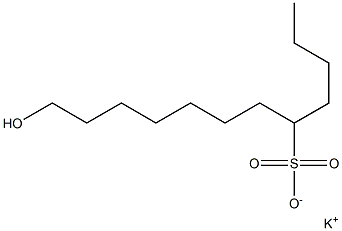 12-Hydroxydodecane-5-sulfonic acid potassium salt Struktur