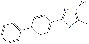 2-(1,1'-Biphenyl-4-yl)-5-methylthiazol-4-ol Struktur