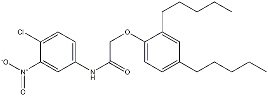 N-(4-Chloro-3-nitrophenyl)-2-(2,4-diamylphenoxy)acetamide Struktur