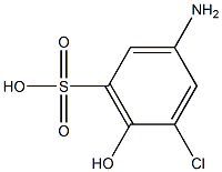 3-Amino-5-chloro-6-hydroxybenzenesulfonic acid Struktur